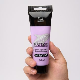 Акриловая краска Малевичъ Matisso, глянцевая, лиловая, 120 мл