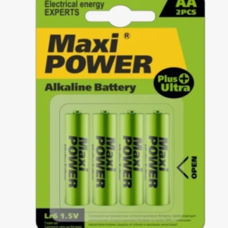 Батарейки Maxi Power LR6 AA size 1,5 v 4pcs blister card