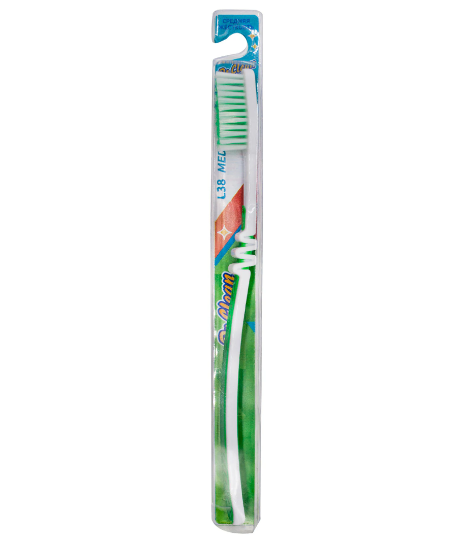 Зубная щетка DR.CLEAN (Доктор Клин) L38, средняя, ш/к 45439
