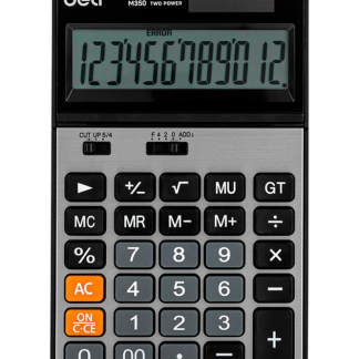 Калькулятор настольный DELI "M350" 12 разрядный, 178х110х26,5 мм, серебро