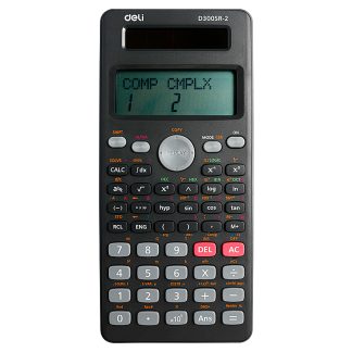 Калькулятор научный DELI D300SR-2, 10+2 разрядов, 300 функций, 172,6х82,7х17,6 мм, темно-серый