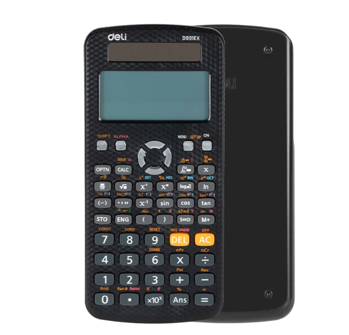 Калькулятор научный DELI "ED-991EX", 10+2 разряда, 552 функций, 171,9х83х17,5 мм, черный