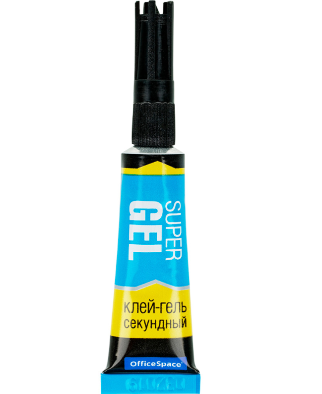 Клей секундный OfficeSpace "Super Gel", 3 гр (супер-клей)