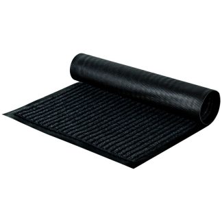 Коврик влаговпитывающий,ворсовой, ребристый OfficeClean, 40*60см, черный
