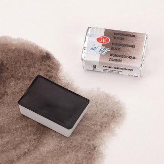 Краска акварель художественная "Белые ночи" воронежская черная цв. №806 кювета 2,5мл