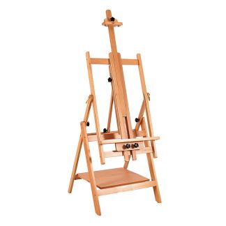 Мольберт напольный горизонтальный Гамма "Студия", 61*65,5*137 (174)см, бук 101018_05