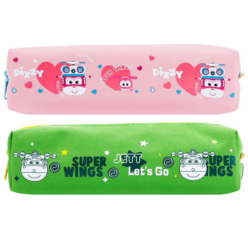 Пенал 1 отделение Deli "Super wings", 190х55х50 мм, на молнии, ассорти