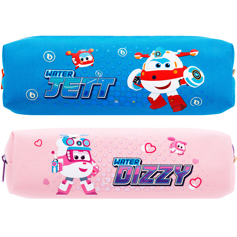Пенал 1 отделение Deli "Super wings", 205х60х60 мм, на молнии, ассорти