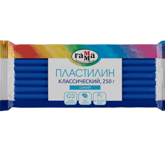Пластилин Гамма "Классический", синий, 250г 270818_05