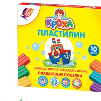Пластилин кроха, 10 цветов, плавающий