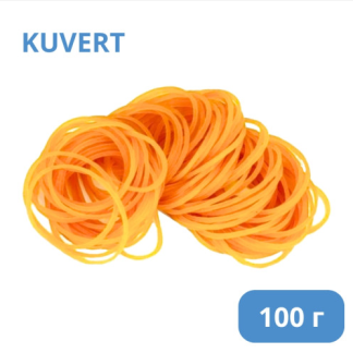 Резинки для денег Kuvert, 100 гр, желтые