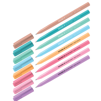 Ручка шариковая Schneider "Tops 505 F Pastel" синяя, 0,8мм, корпус пастель ассорти