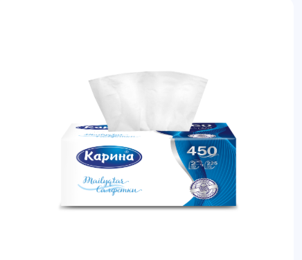 Салфетки Карина 2-х слойные 250шт в пачке