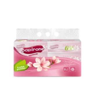 Салфетки Papirone 3-х слойные 480шт в пачке