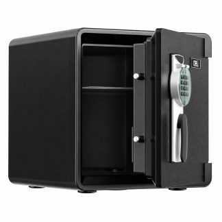 Сейф огнестойкий DELI "ET661" электронный замок + ключ, 458х450х460 мм, 42 кг, черный