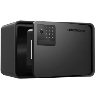 Сейф LockSworth биометрический + электронный замок + ключ, 200х310х200 мм, 4 кг, черный