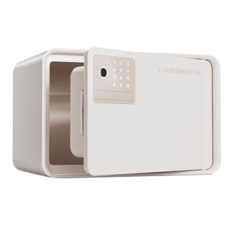 Сейф LockSworth биометрический + электронный замок + ключ, 200х310х200 мм, 4 кг, белый