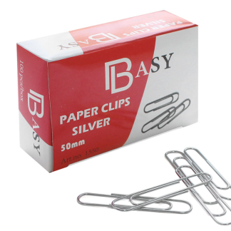 Скрепки BASY 50 мм, оцинкованные, 100 шт/упак