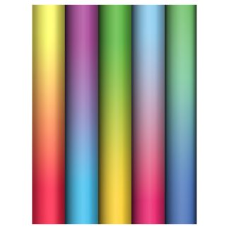 Упаковочная бумага глянц. 70*100см, MESHU "Bright gradient", 80г/м2, ассорти 5 дизайнов MS_66825