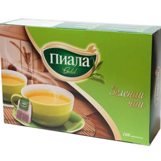 Чай Пиала зеленый, 100 пакетиков