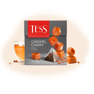 Чай Tess "Caramel Charm" черный , 20 пакетиков