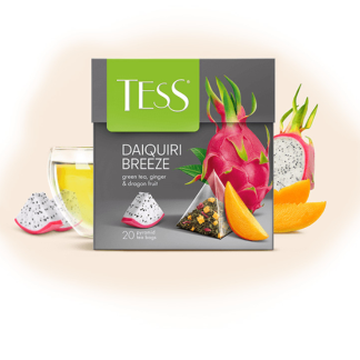 Чай Tess "Lime" зеленый фруктовый , 25 пакетиков