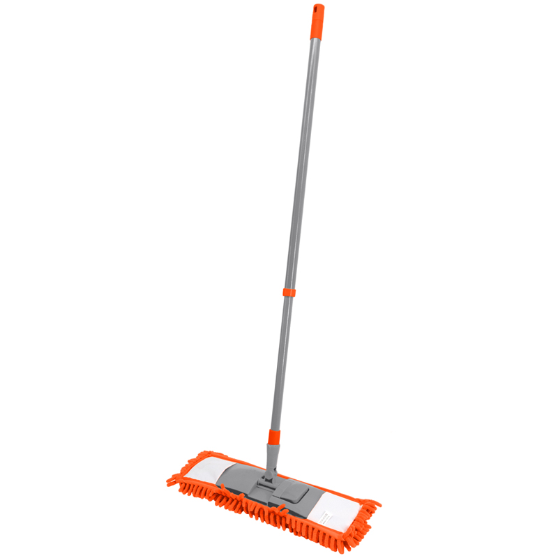Швабра OfficeClean Professional, телескоп.ручка макс. 120 см, насадка ворс, микрофибра, 40х10 см