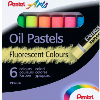 "Pentel" Пастель масляная флуоресцентная 6 цв. PHN-F6