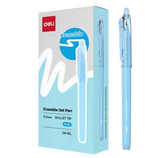 Ручка гелевая DELI " Erasable" 0,5 мм, синяя, стирающиеся чернила